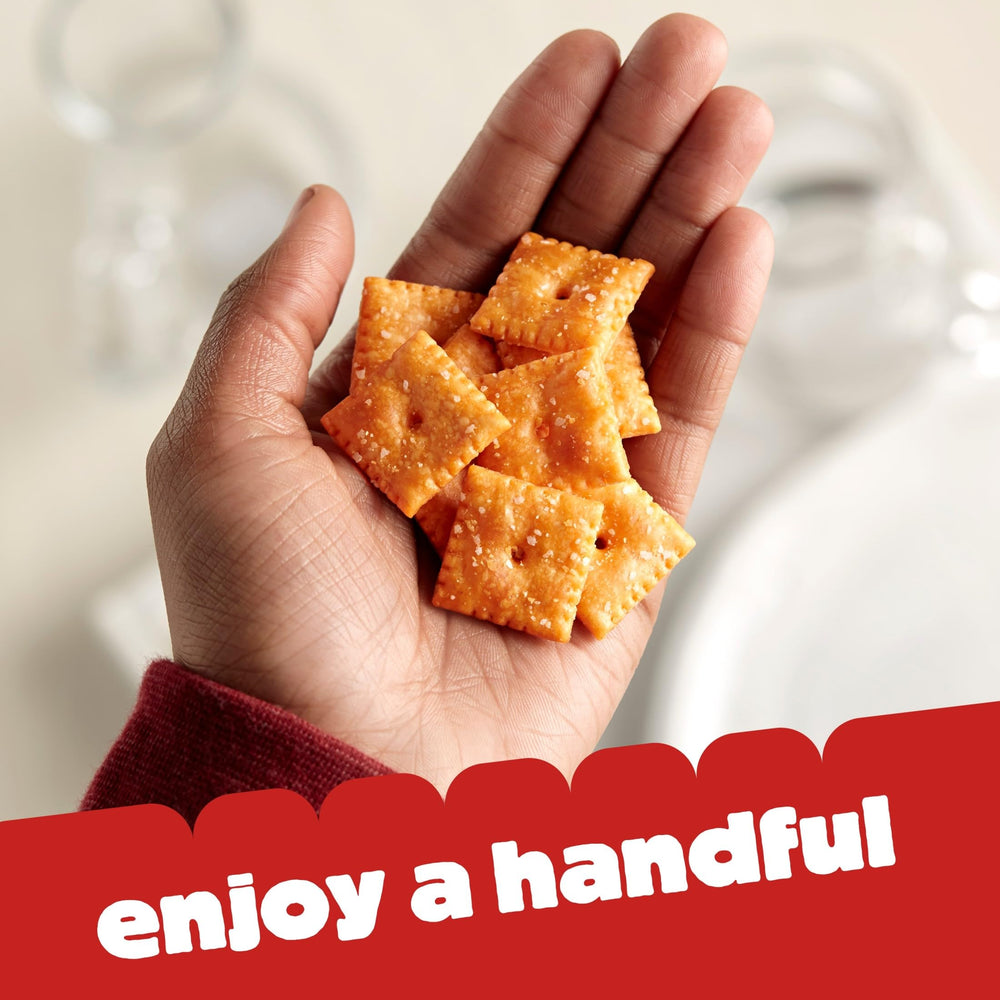 Cheez-It crackers on the go, portable bite for any moment.