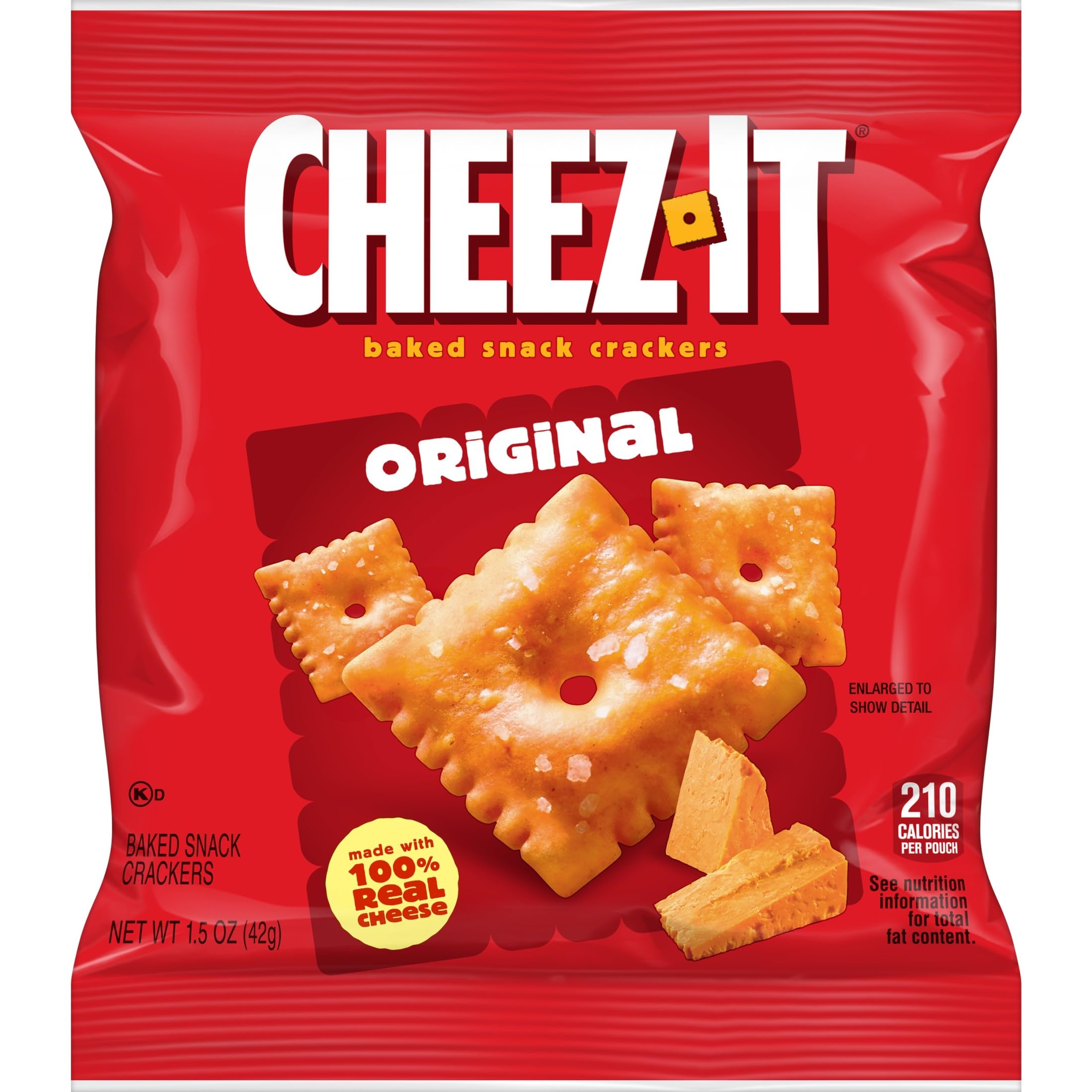 Cheez-It Original crackers snack time companion for school, work, or travel.