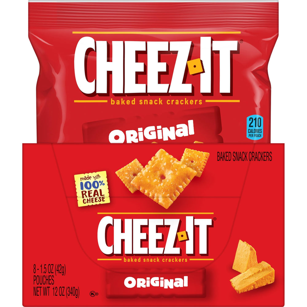 Kosher dairy label with wheat, milk, and soy ingredients on Cheez-It packaging.