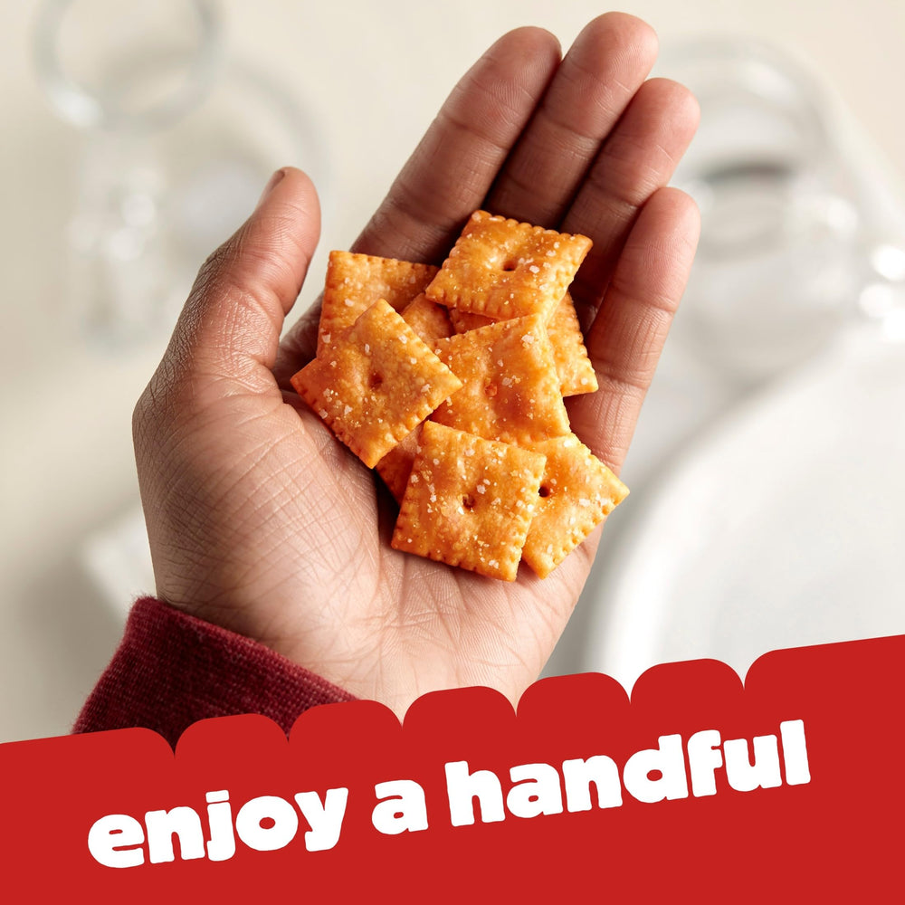 Cheez-It Original party spread featuring portable cups for sharing