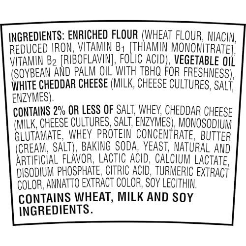 Cheez-It packaging on shelf highlighting familiar snack option.