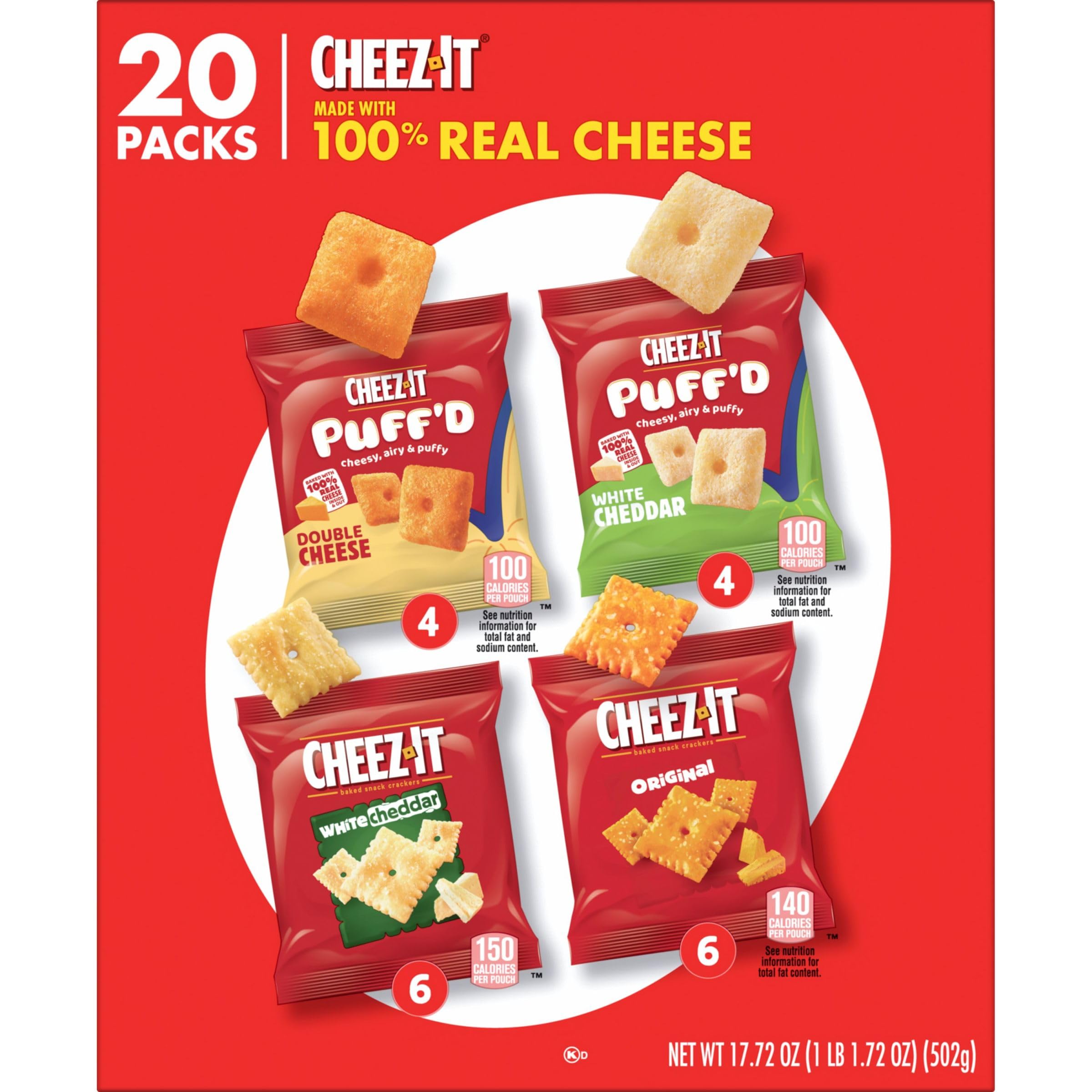 Cheez-It Puff'd White Cheddar in a pouch for bold, portable flavor.