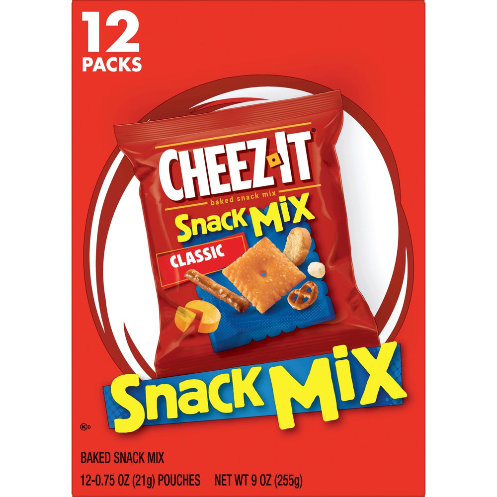 Cheez-It cheese rice puffs closeup showcases cheese flavor and light crunch.