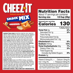 Cheez-It Snack Mix in a serving bowl, perfect for game night and crowd-pleasing dips.
