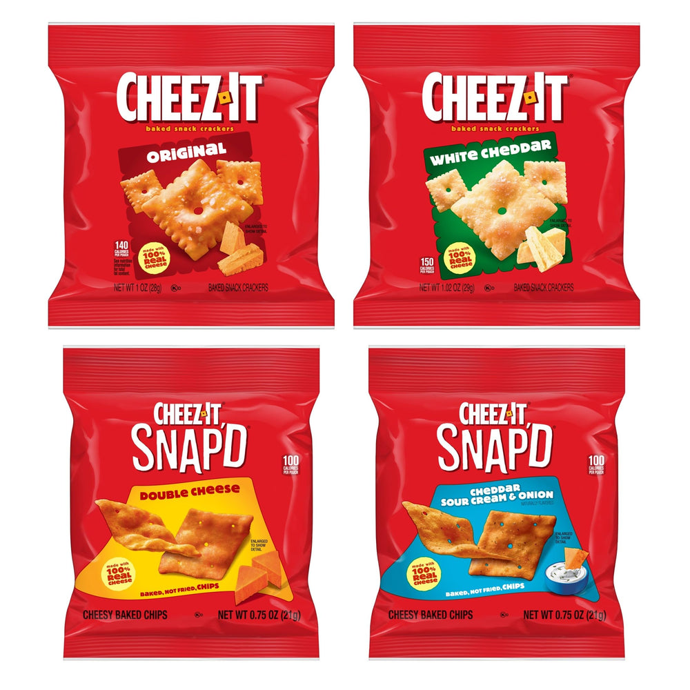 Cheez-It Snack Pack lunchbox-ready, convenient packaging for on-the-go.