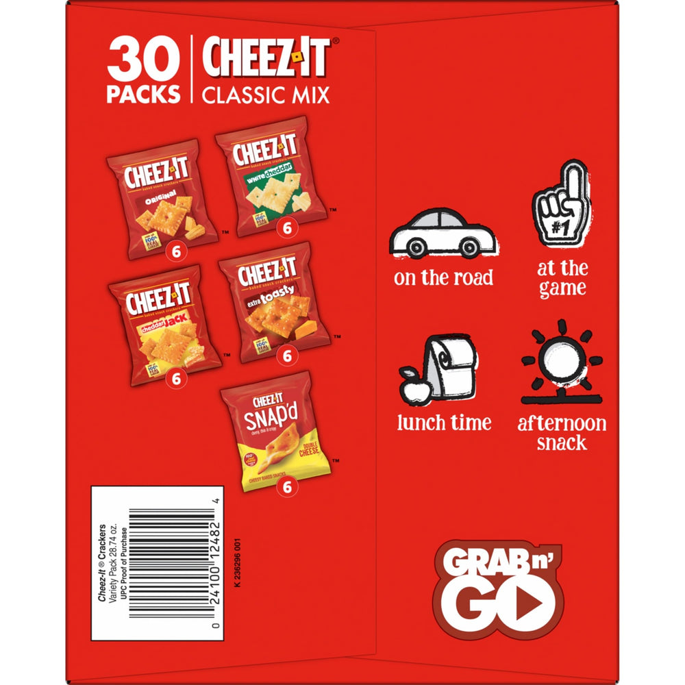 Cheez-It Snapd Double Cheese crackers box for crunchy variety