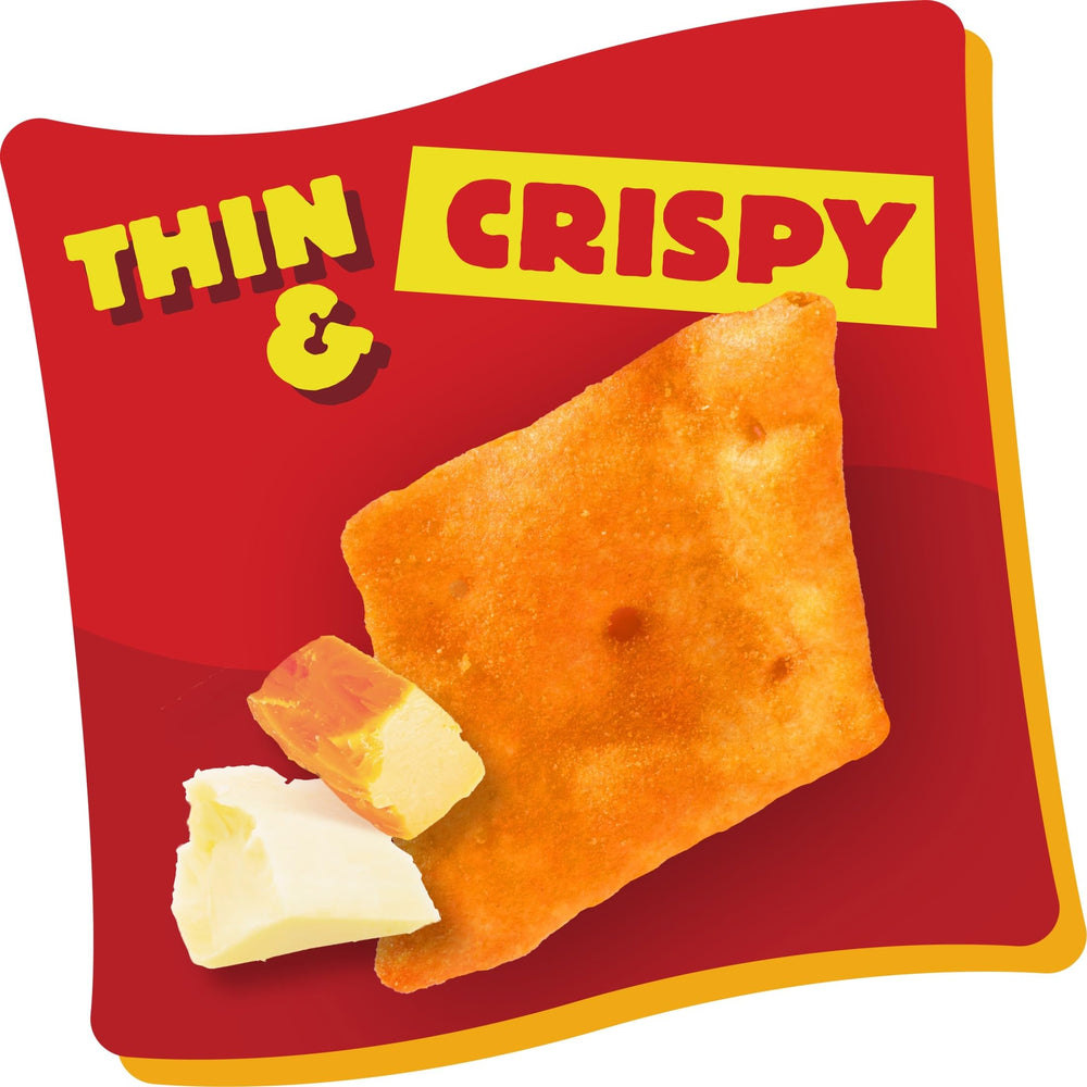 Cheez-It Snap'd Double Cheese on game-day spread for sharing.