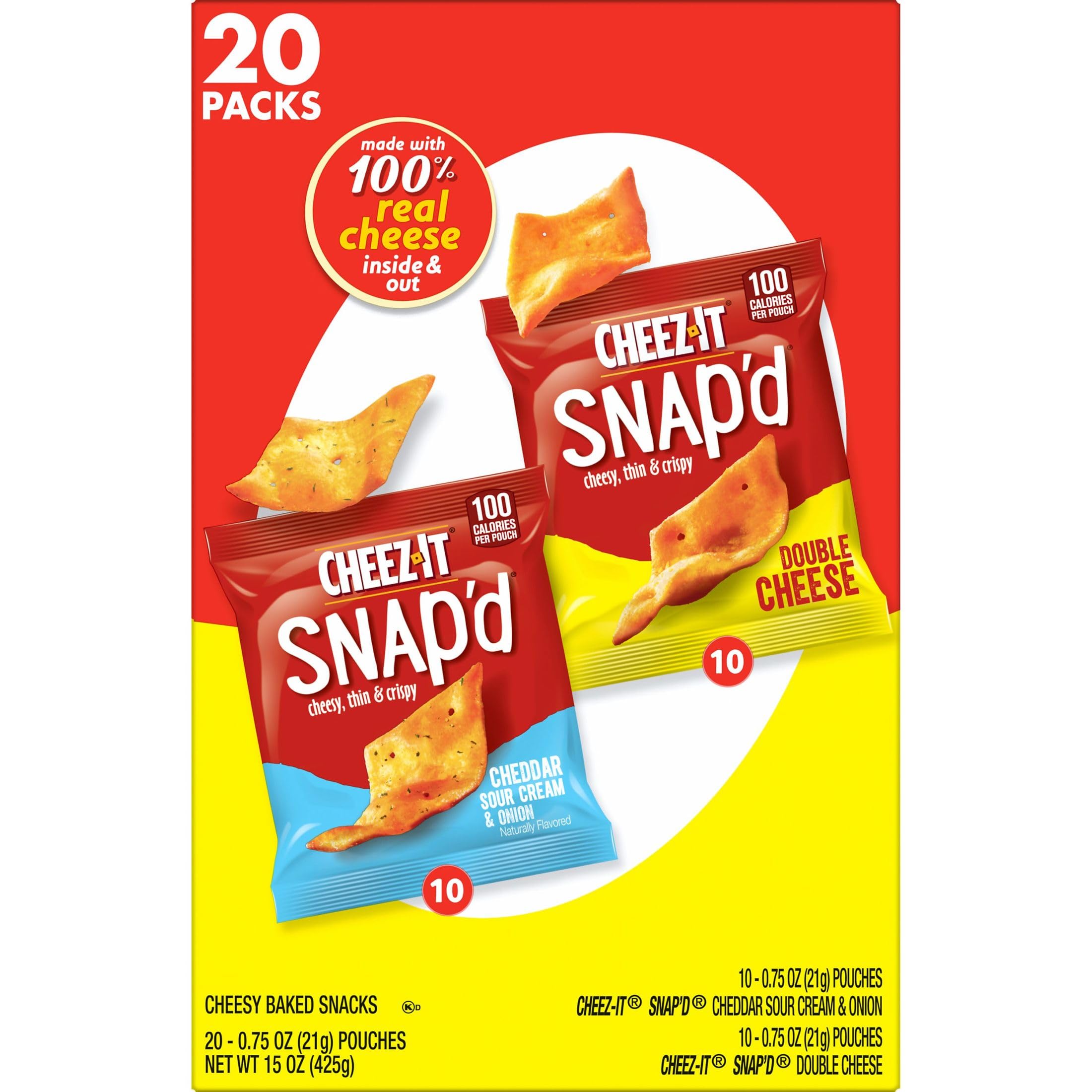 Cheez-It Snap'd road-trip snack for on-the-go cravings.