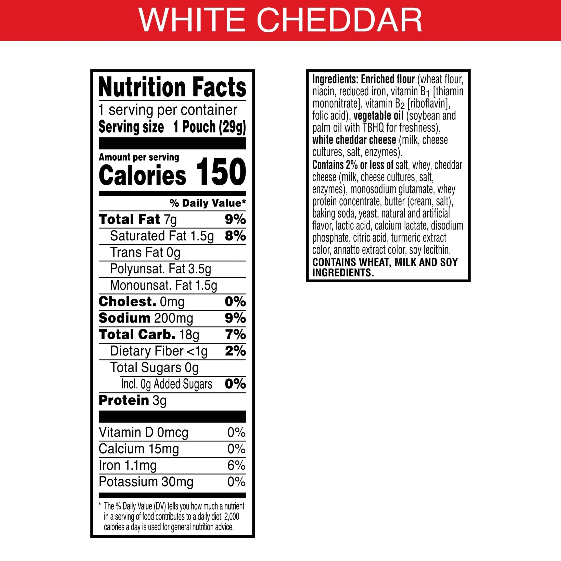Cheez-It White Cheddar crackers close-up showing crisp texture and bold cheddar flavor.