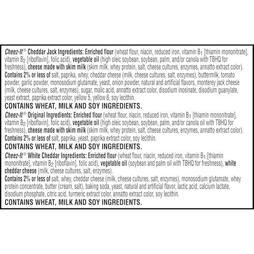Cheez-It White Cheddar crackers close-up emphasizing creamy sharp cheese taste.