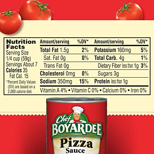 Chef Boyardee 12-pack on display shows convenience for family pizza nights.