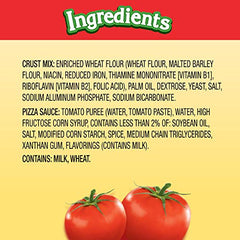 Chef Boyardee Cheese Pizza Maker ingredients laid out for easy prep