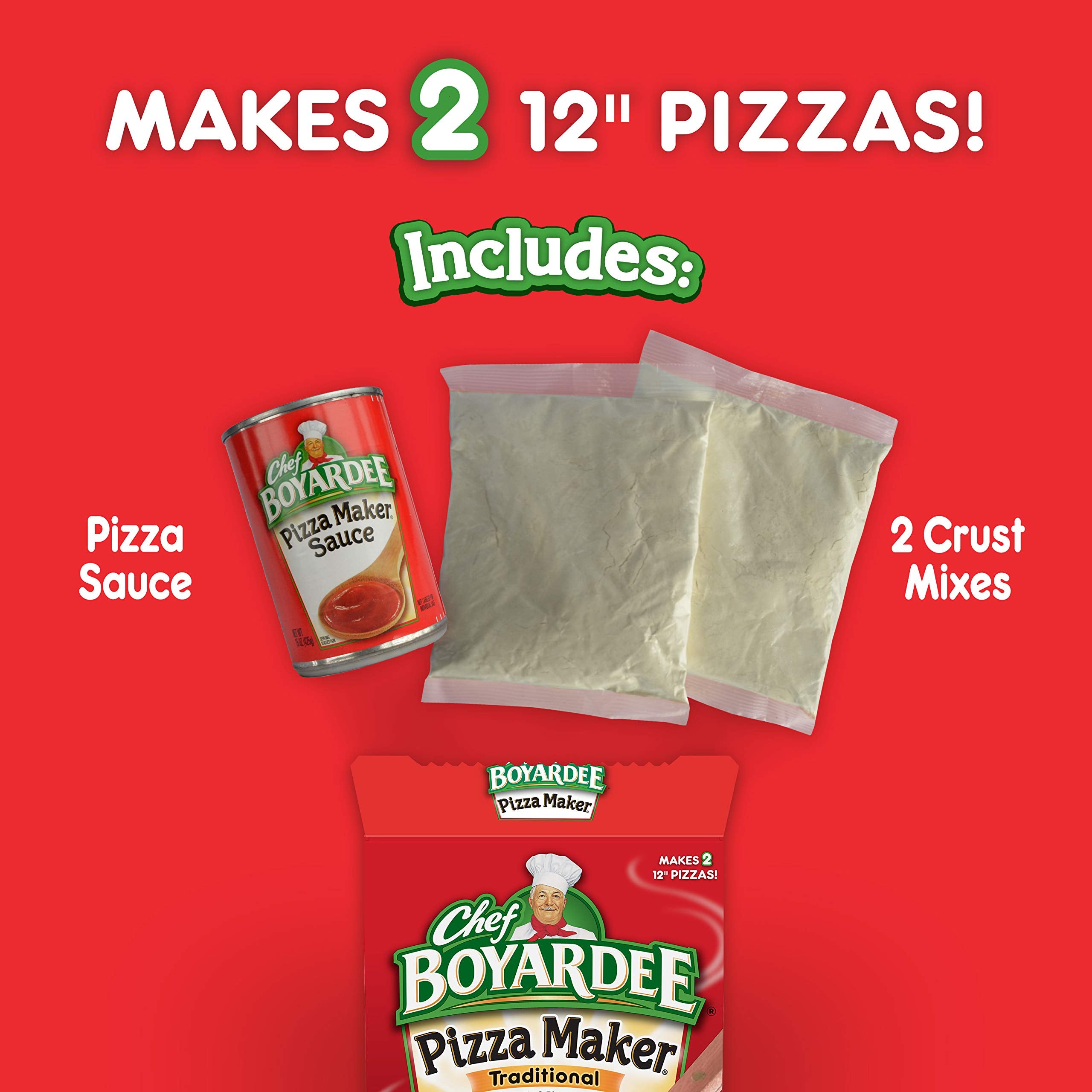 Chef Boyardee Cheese Pizza Maker Italian tomato sauce close up