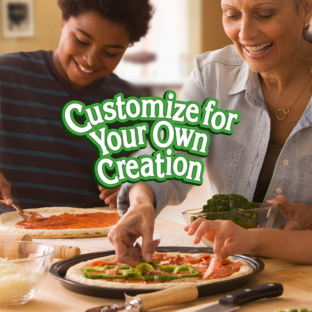 Serving plated from Chef Boyardee Cheese Pizza Maker for kids dinner