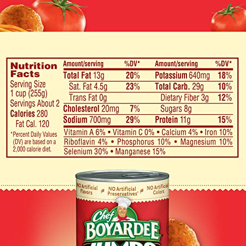 Chef Boyardee heat-and-eat meal ideal for fast lunches or snacks