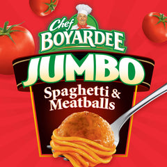 Chef Boyardee jumbo serving plate shows quick weeknight dinner options