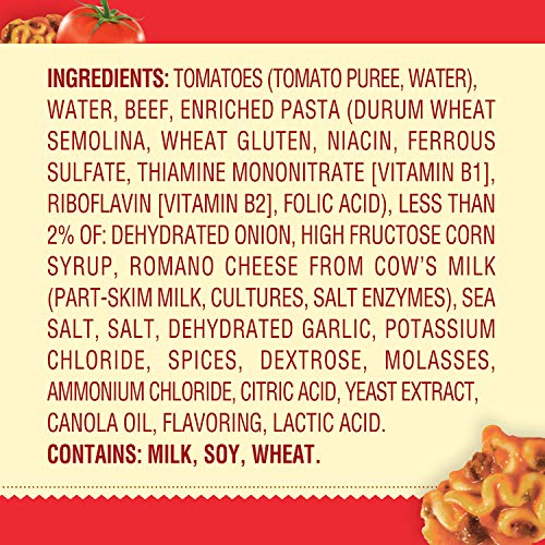 Chef Boyardee Lasagna microwave-ready scene for fast meals