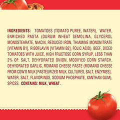 Chef Boyardee Lasagna pasta layer closeup shows visible layered pasta and sauce.
