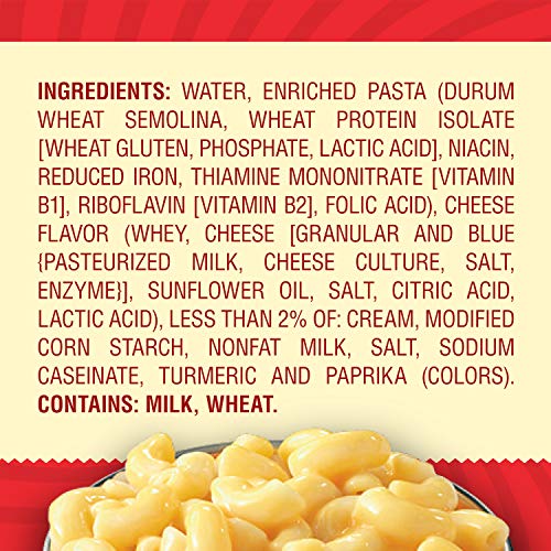 Chef Boyardee Mac & Cheese bowl microwaved and steaming, ready to enjoy.