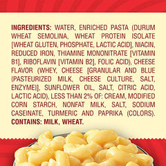 Chef Boyardee Mac & Cheese bowl microwaved and steaming, ready to enjoy.