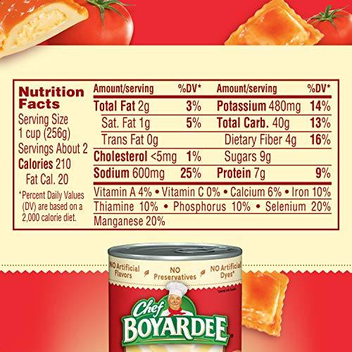 Chef Boyardee microwave-ready 90 seconds for quick meals