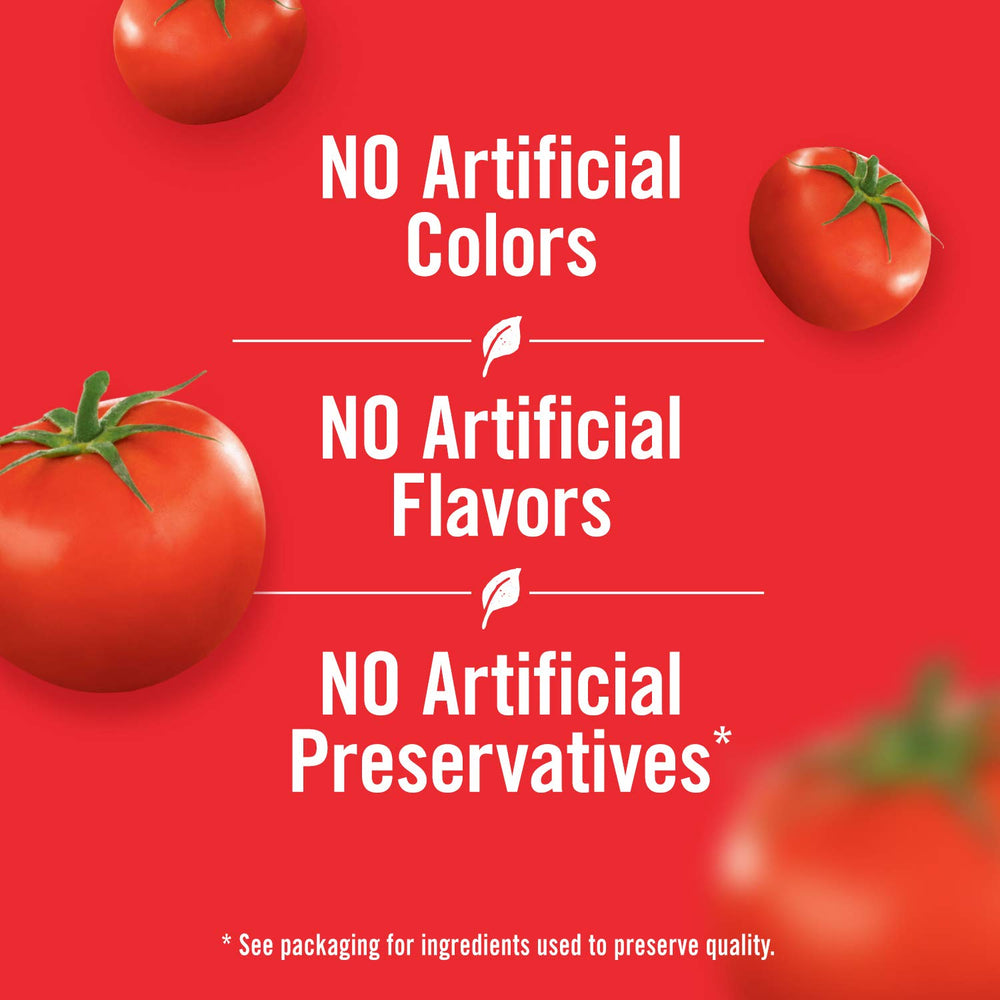 Four-pack of 15 oz cans for easy storage and meals.