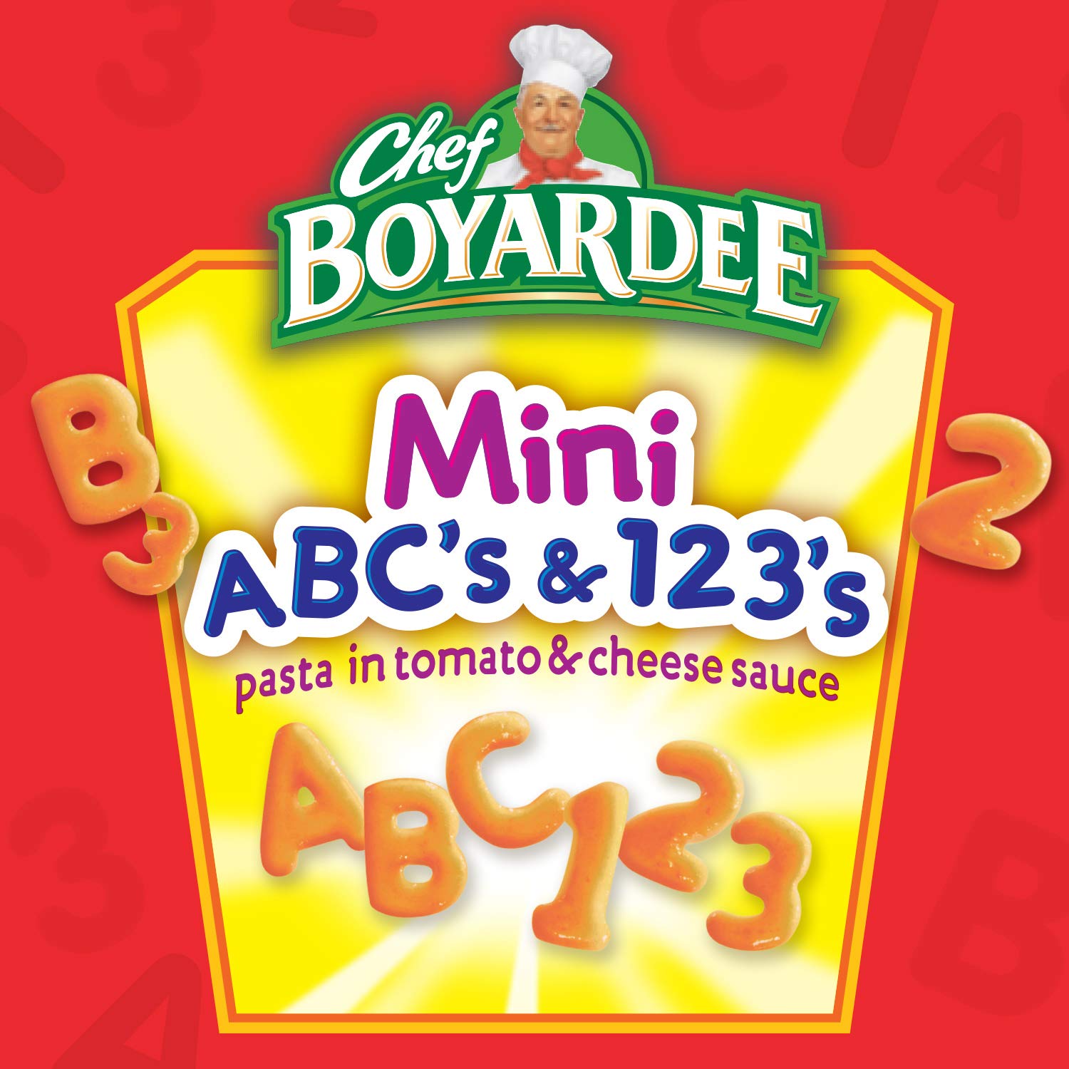 Served in a bowl with a spoon, kid-friendly dinner by Chef Boyardee ABCs.