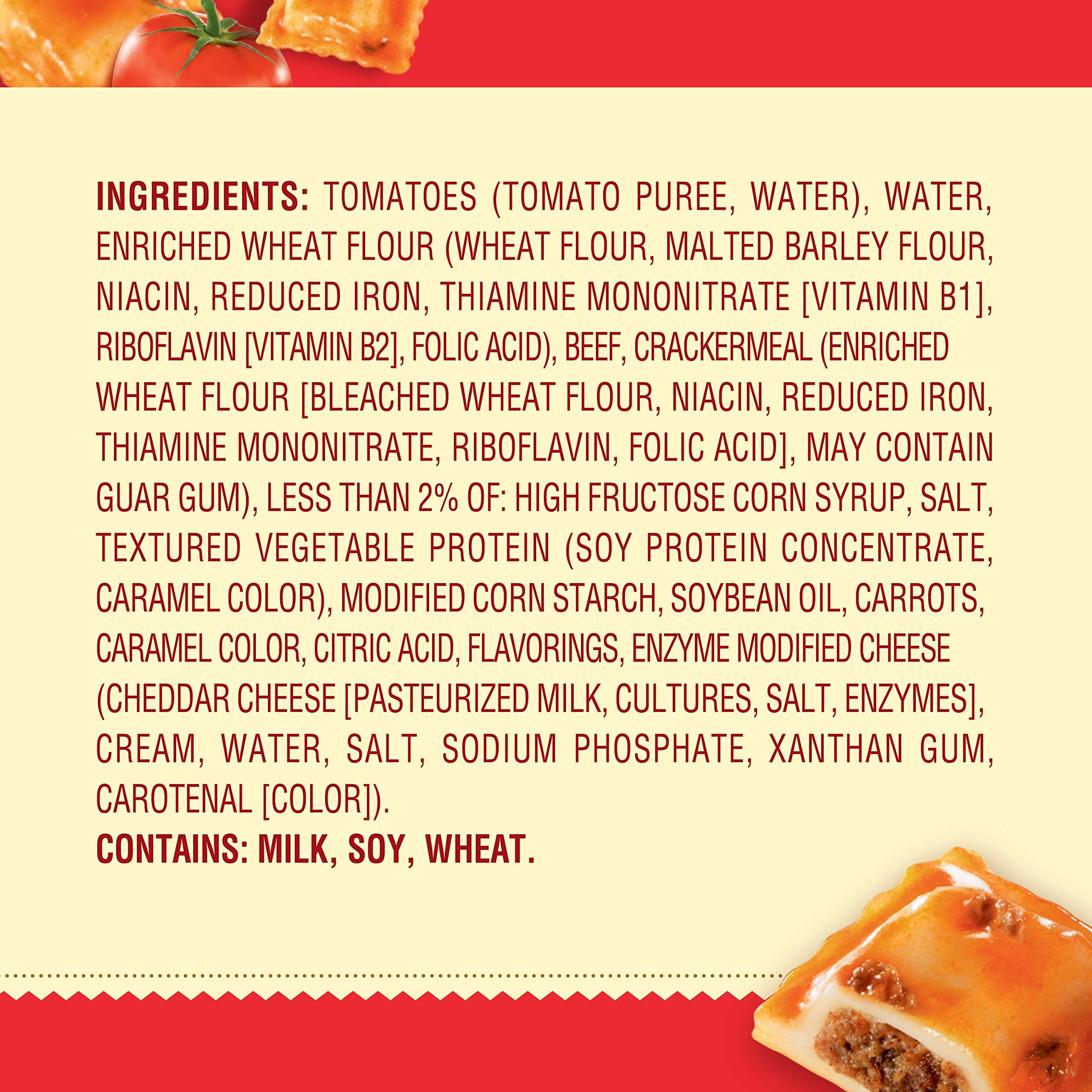 Enriched pasta with Chef Boyardee Mini Ravioli for comforting taste.