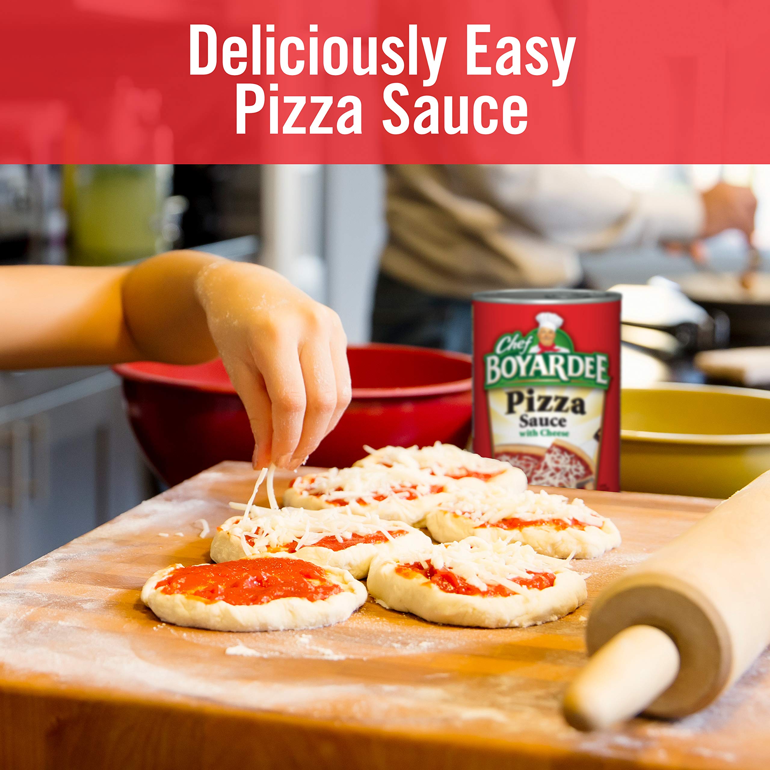 Chef Boyardee sauce on plate with melted cheese suggests quick dinner.