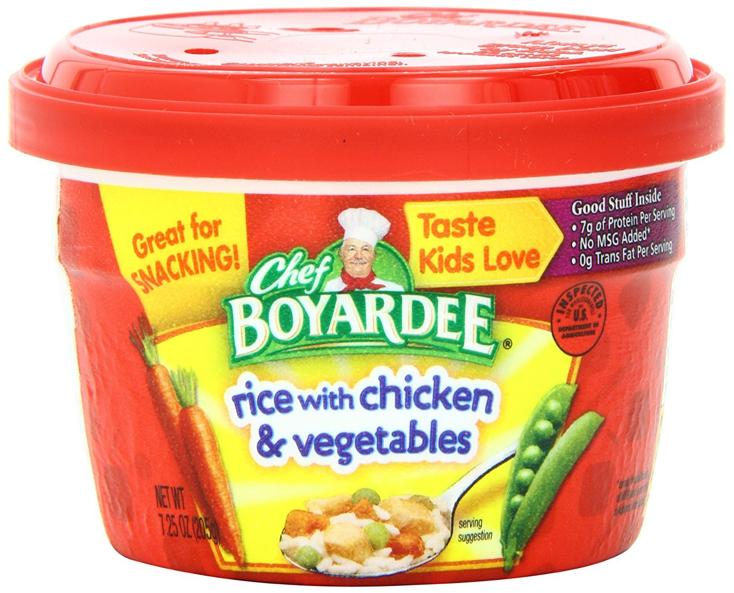 Chef Boyardee Rice with Chicken and Vegetables bowl ready in minutes for quick family meals