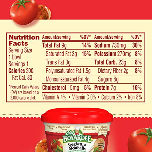 Chef Boyardee spaghetti and meatballs bowl microwave setup for fast weekday lunch.