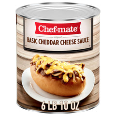 Chef-mate Basic Cheddar Cheese Sauce bulk can ideal for catering and stocking