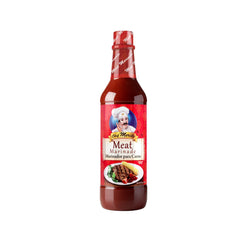 Chef Merito marinade bottle label close-up highlighting citrus flavor enhancement
