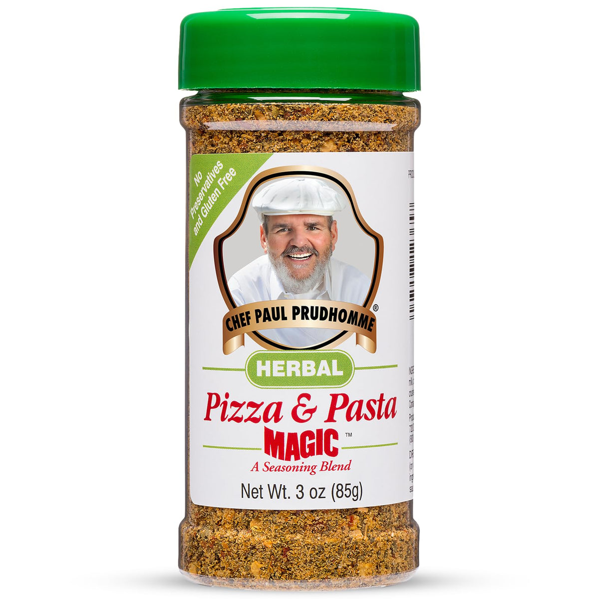 Chef Paul Prudhomme Herbal Pizza and Pasta Magic jar enhances Italian flavor for home cooks