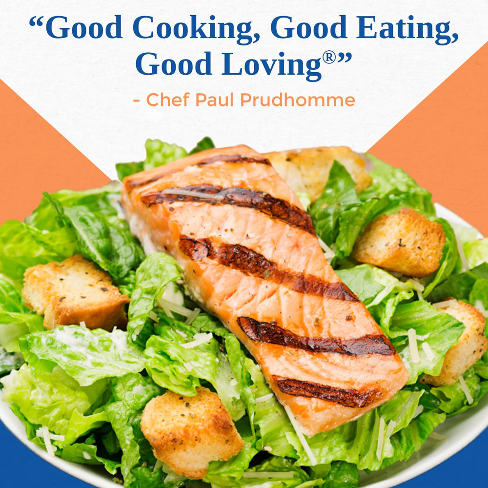 Chef Paul Prudhomme's Salmon Magic Seasoning on oven-roasted fish boosts flavor.