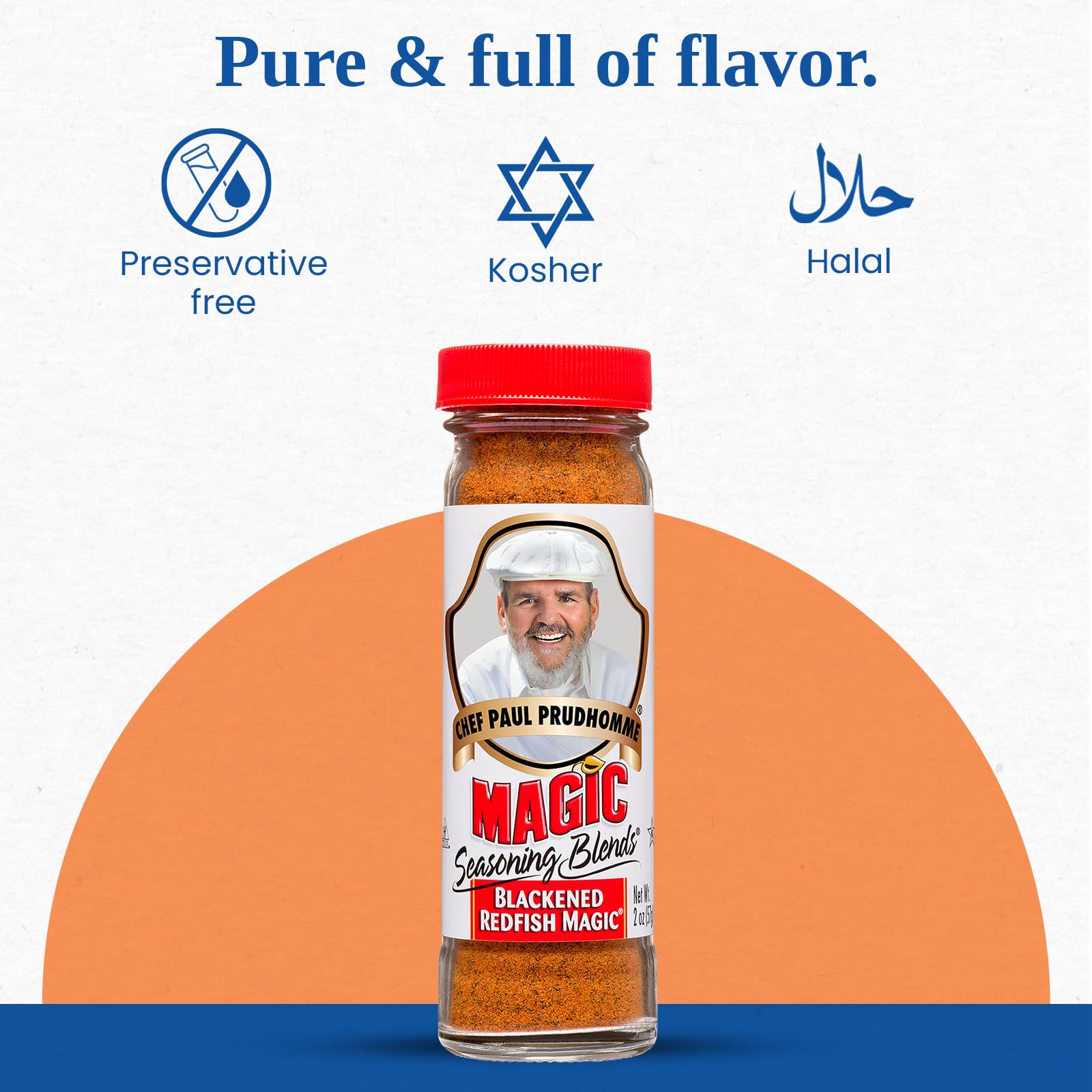 Chef Paul Prudhommes Seafood Seasoning enhances grilled fish and shrimp with smoky notes.