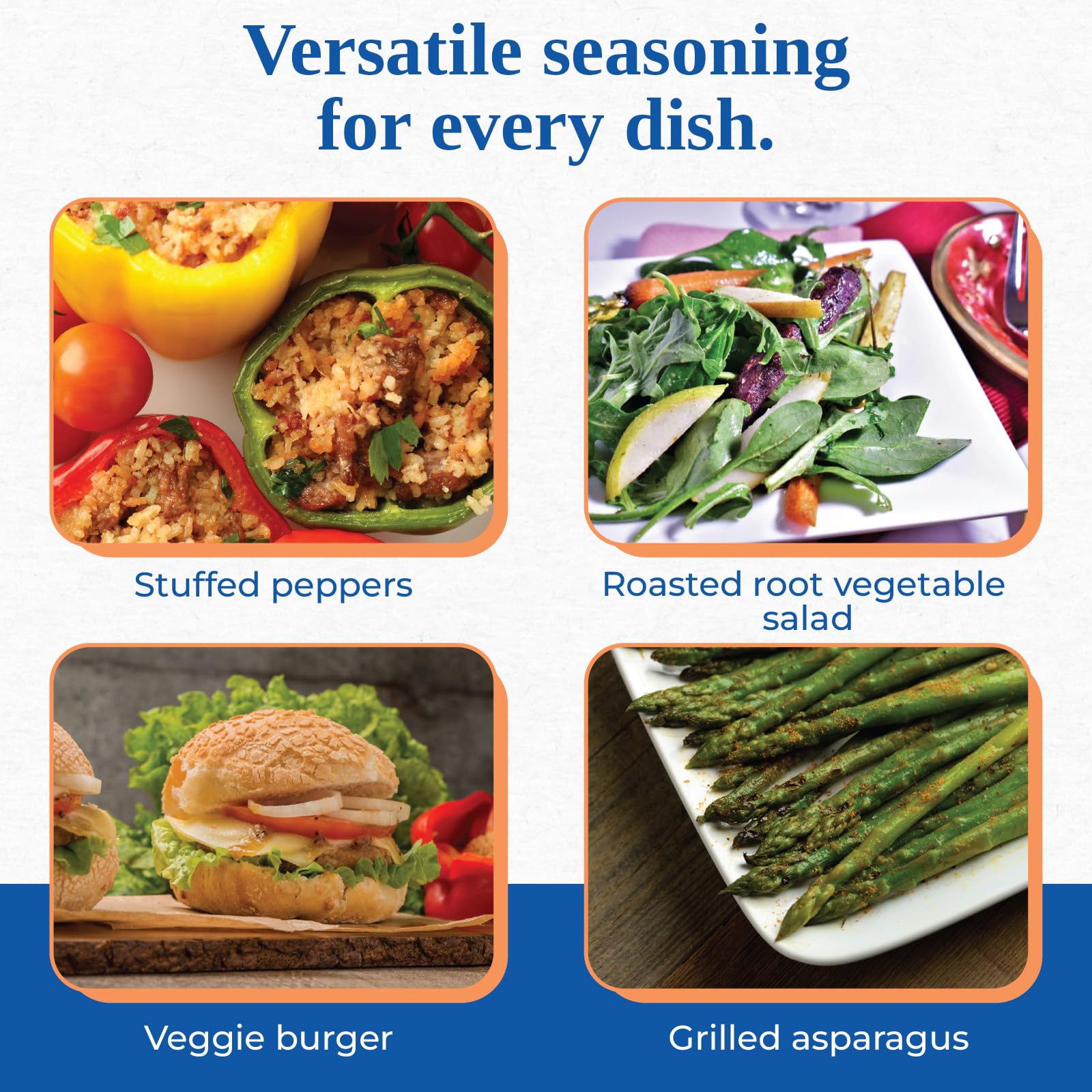 Chef Paul Vegetable Magic Seasoning on potatoes delivers a flavorful boost to baked or mashed spuds.