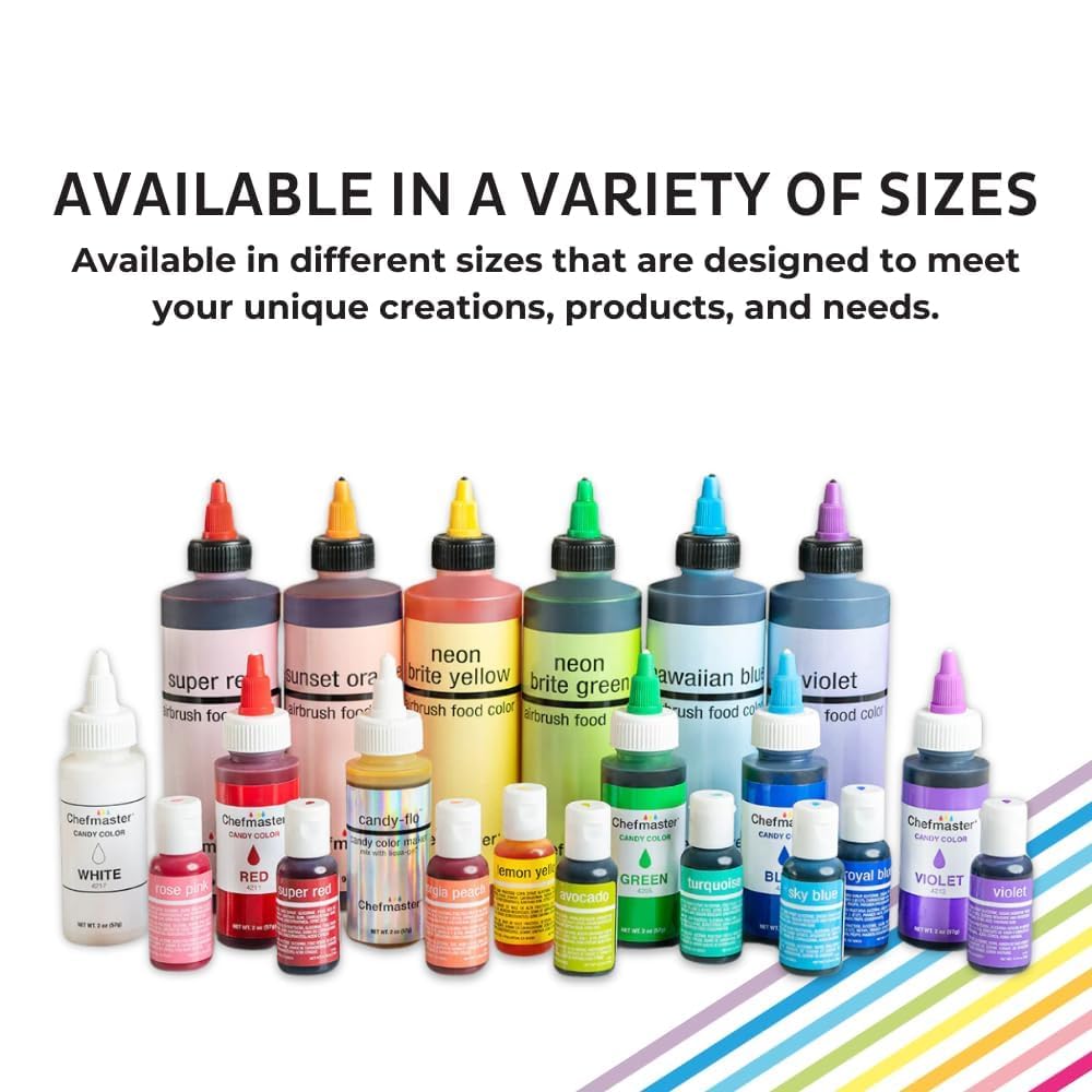 Chefmaster Liqua-Gel enhances cake frosting detail with fade-resistant brightness.