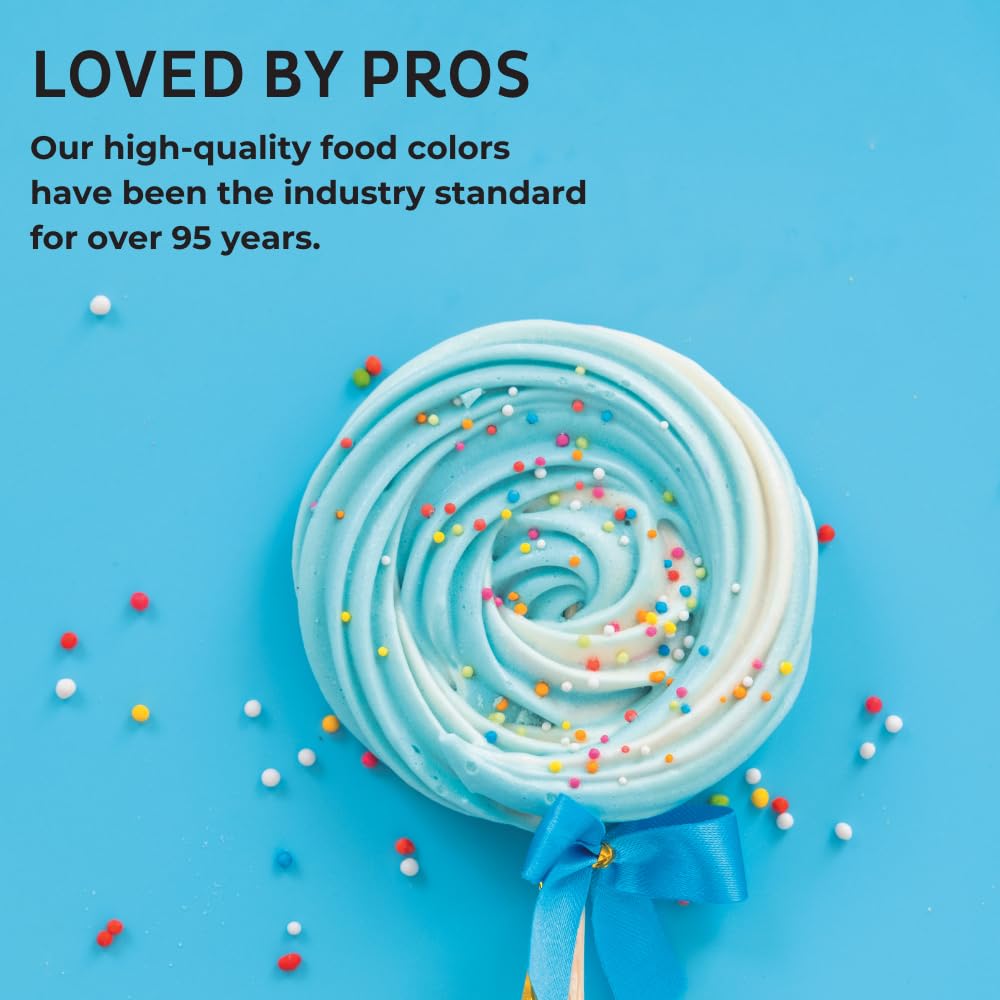 Chefmaster Liqua-Gel display highlights USA-made quality and GRAS ingredients.