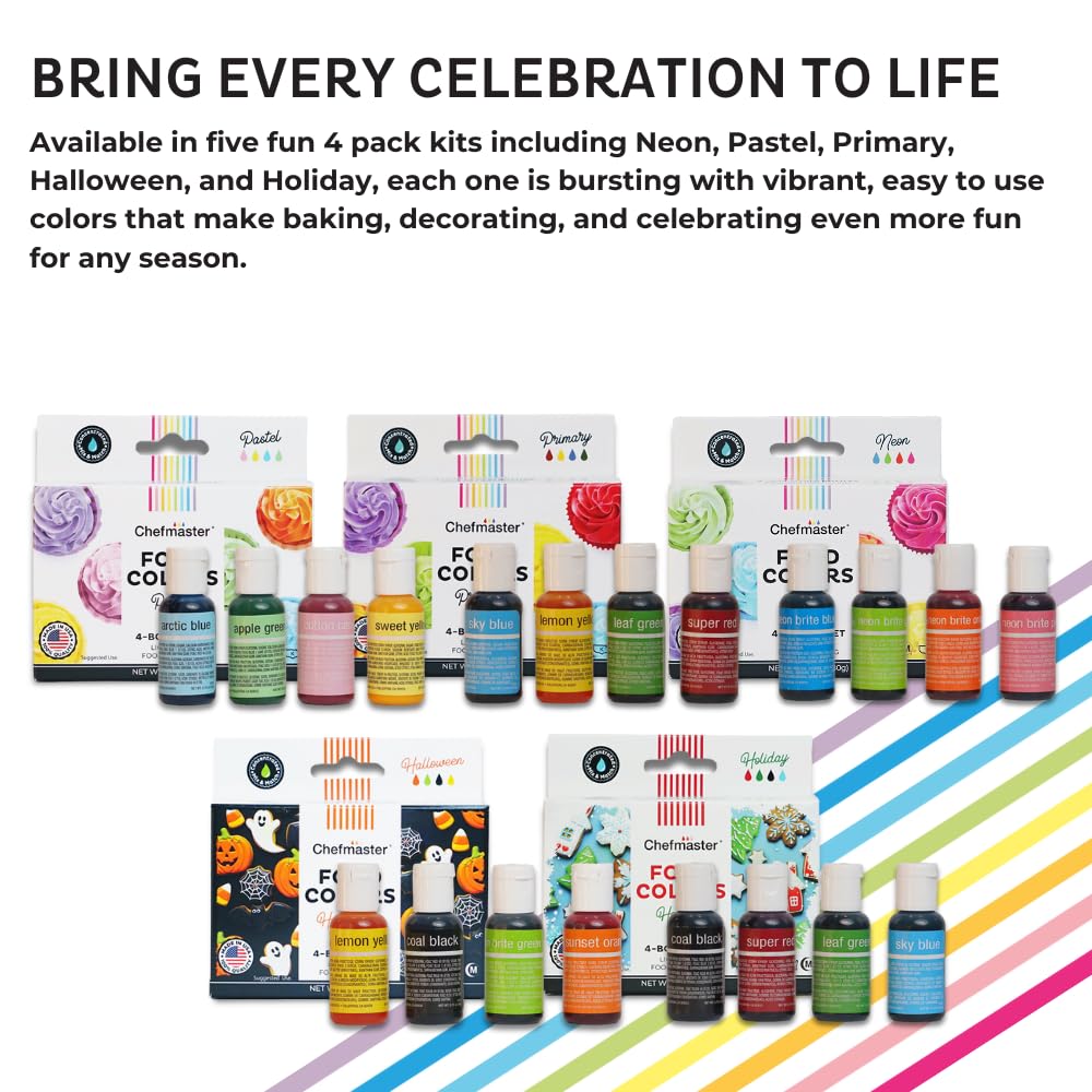 Chefmaster Liqua-Gel packaging highlights USA-made quality.