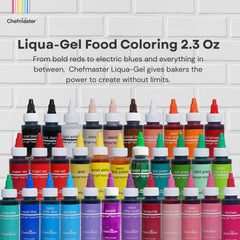 Chefmaster Rose Pink Liqua-Gel icing color drops for bold fondant accents.