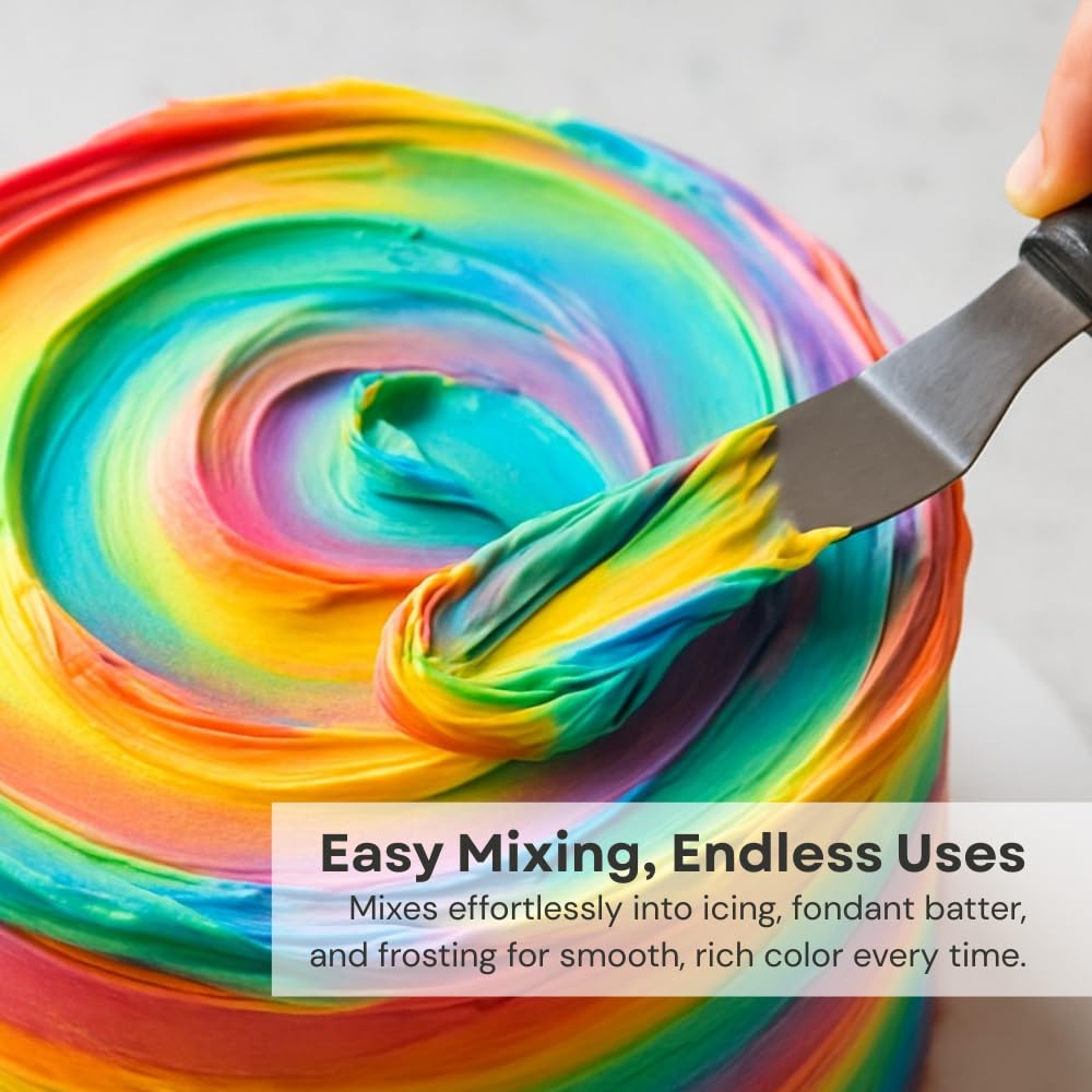 Chefmaster Liqua-Gel sky blue cake decorating for bold accents.