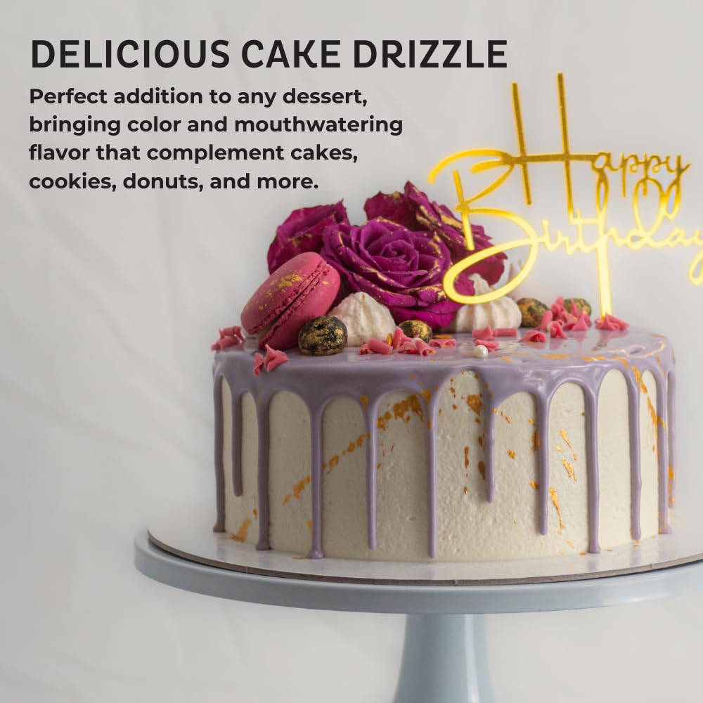 Chefmaster Vanilla Cake Drizzle on cake for a glossy professional finish