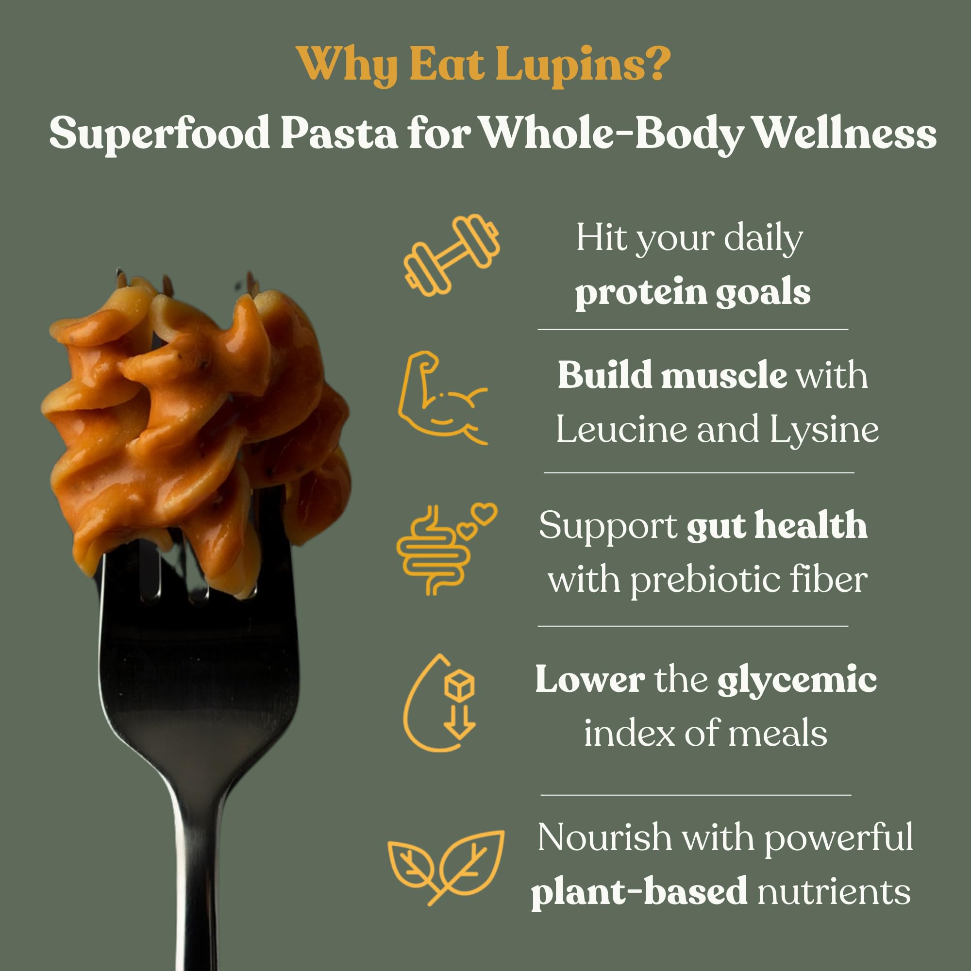 Nutrition panel for Chef's Kiss Protein Rotini with 24g protein per serving