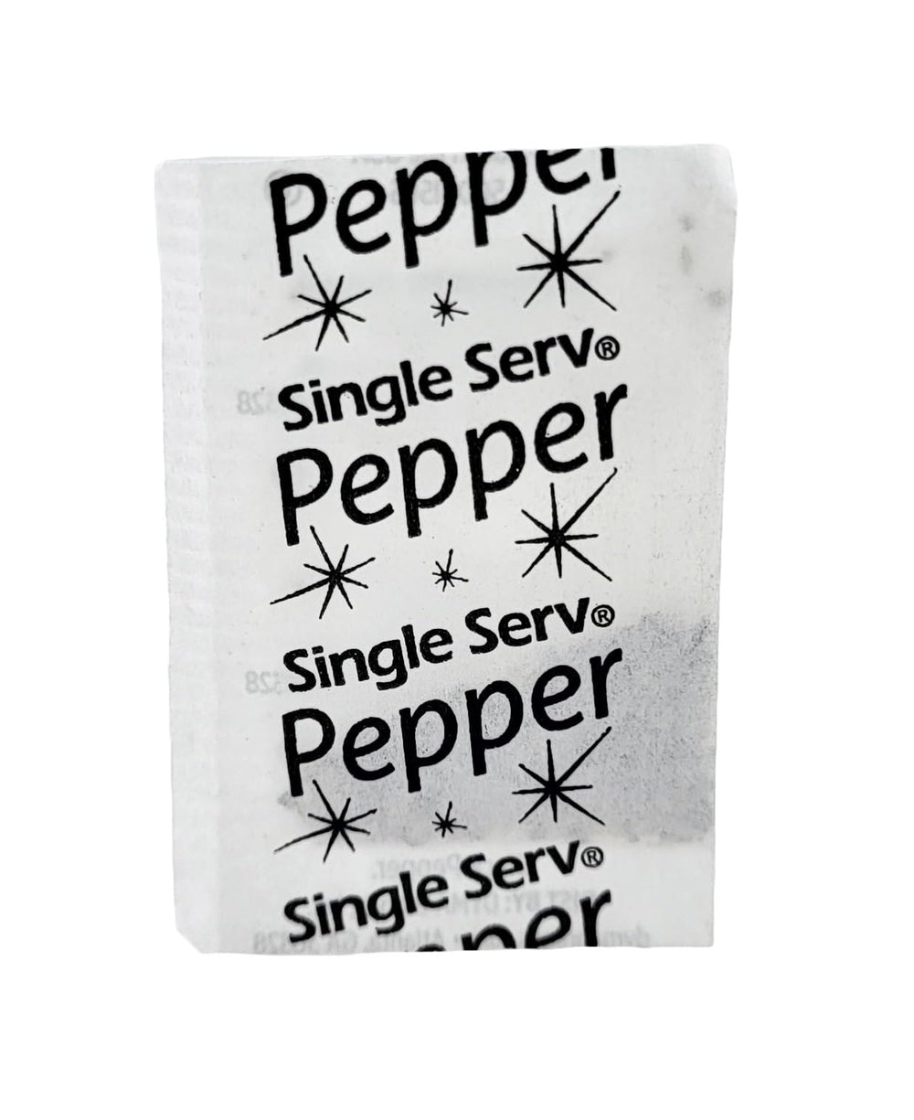 Chef's Quality pepper packets ideal for camping, picnics, and travel-ready seasoning.