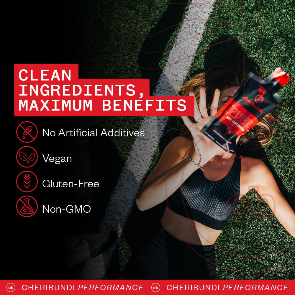 Cheribundi muscle recovery concentrate highlighting tart cherry juice.