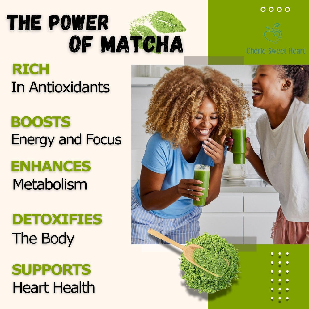 Chérie Sweet Heart matcha in baking for vibrant green treats.