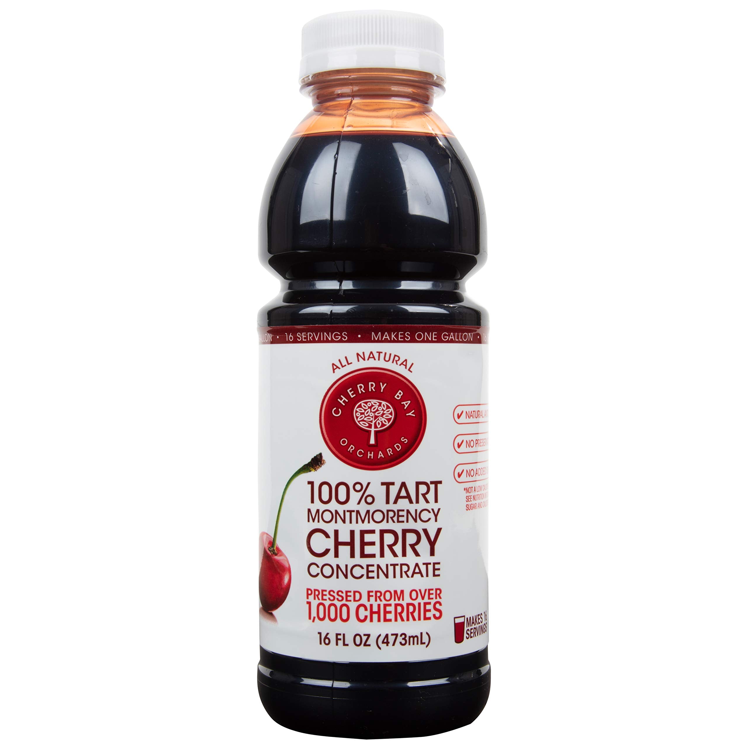 Cherry Bay Orchards tart cherry concentrate bottle ready to mix for a potential sleep-friendly routine