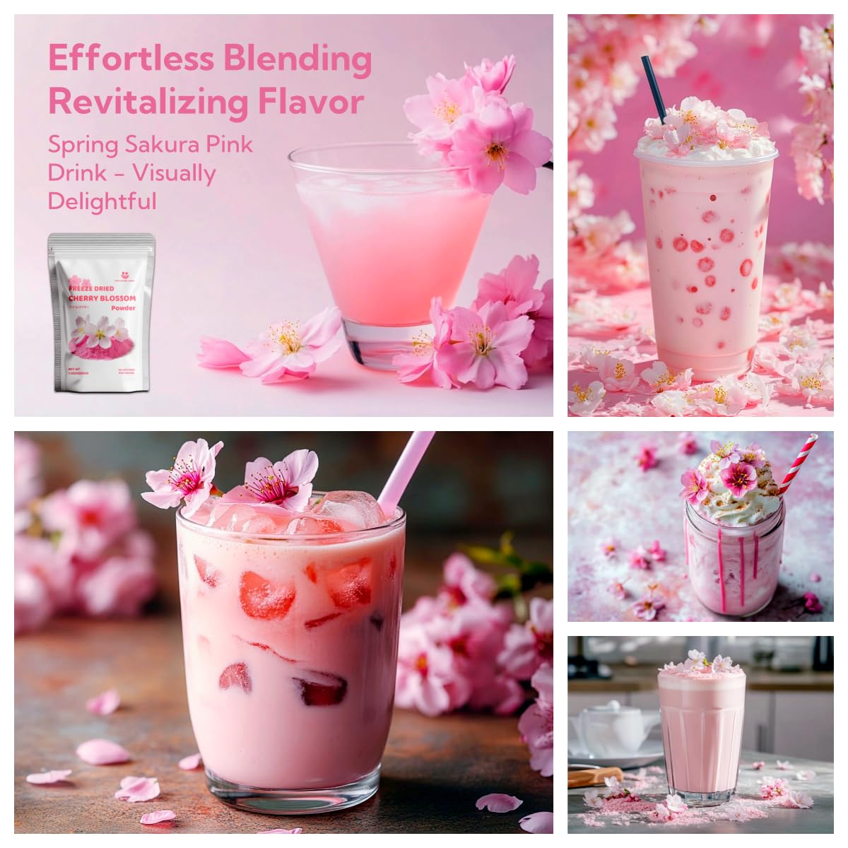 Yogurt topping finished with Cherry Blossom Powder fragrance.