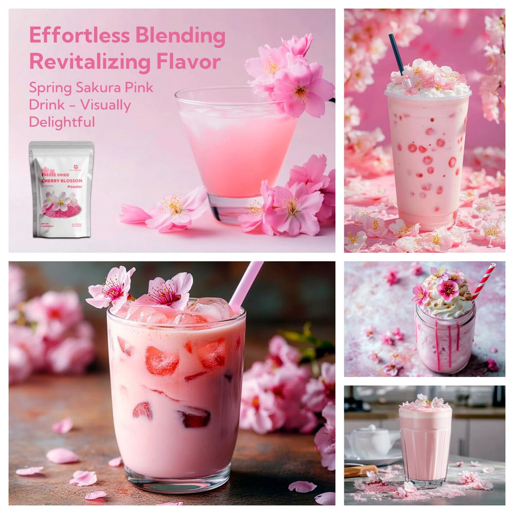 Yogurt topping finished with Cherry Blossom Powder fragrance.